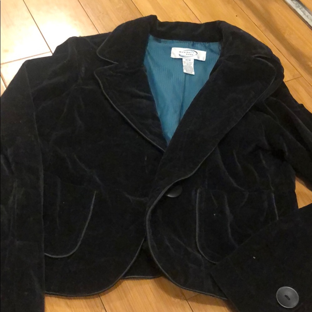 Weather Vane Black Suede Blazer